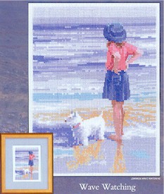 click here to view larger image of Wave Watching (Evenweave) (counted cross stitch kit)