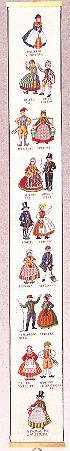 click here to view larger image of Costume Bellpull (counted cross stitch kit)