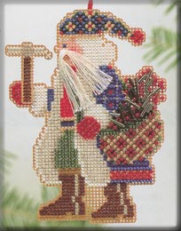 click here to view larger image of Mt. Whitney Santa (ornament) (counted cross stitch kit)