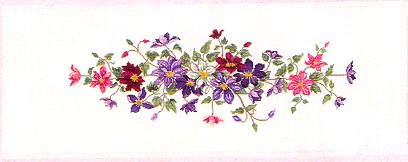 click here to view larger image of Floral Tablerunner (counted cross stitch kit)