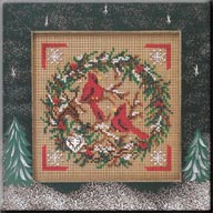 click here to view larger image of Cardinal Wreath  (button-bead kit)