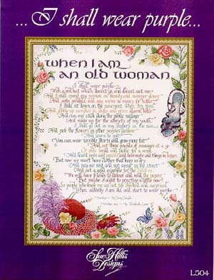 click here to view larger image of I Shall Wear Purple - Sue Hillis (chart)