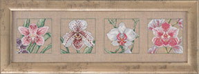 click here to view larger image of 4 Orchids (counted cross stitch kit)