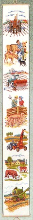 click here to view larger image of Farm Bellpull (counted cross stitch kit)