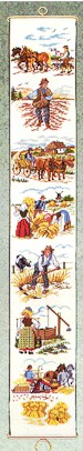 click here to view larger image of Farm Bellpull (counted cross stitch kit)