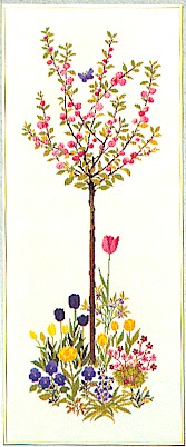 click here to view larger image of Floral Tree (counted cross stitch kit)