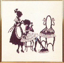 click here to view larger image of Silhouette Girls (counted cross stitch kit)