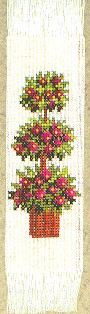click here to view larger image of Topiary Bookmark (counted cross stitch kit)