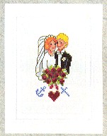 click here to view larger image of Wedding Card (counted cross stitch kit)