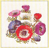 click here to view larger image of Anemones (counted cross stitch kit)