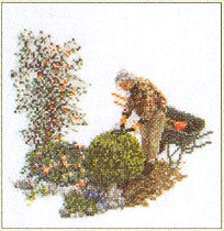 click here to view larger image of Gardening (counted cross stitch kit)