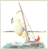 click here to view larger image of Sailing - Linen (counted cross stitch kit)