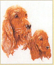 click here to view larger image of Spaniel - Linen (counted cross stitch kit)
