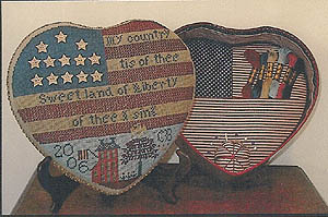 click here to view larger image of Liberty Tin Sewing Box (counted cross stitch kit)