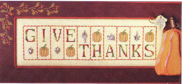 click here to view larger image of Give Thanks - Phrase Mini Block (chart)
