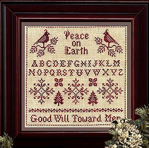click here to view larger image of Christmas Sampler In Red (chart)