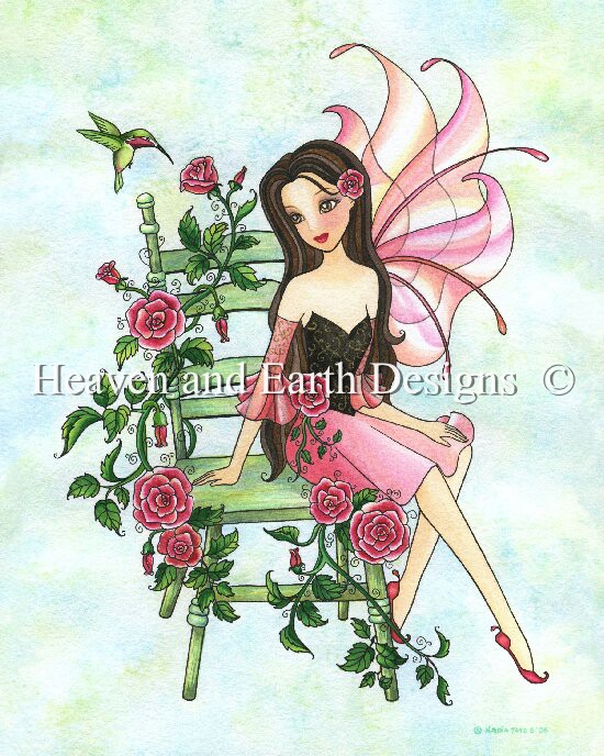click here to view larger image of Fairy In My Rose Garden - Tate (chart)