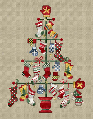click here to view larger image of Pair Tree (w/charms) (chart)