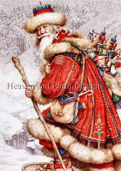 click here to view larger image of Father Christmas With Toys - Gilbert (chart)