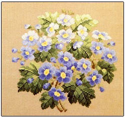 click here to view larger image of Blue Spring Flowers (chart)