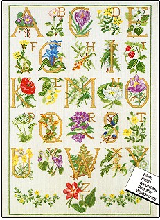 click here to view larger image of Sampler - Flower ABC (chart)