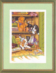 click here to view larger image of Cupboard of Pets & Toys (counted cross stitch kit)