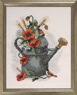 click here to view larger image of Watering Can (counted cross stitch kit)