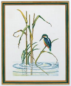 click here to view larger image of Kingfisher (counted cross stitch kit)