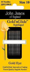 click here to view larger image of John James - Gold n Glide Applique Needles (needles)