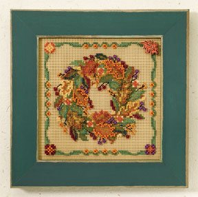 click here to view larger image of Autumn Wreath (button-bead kit)