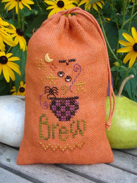 click here to view larger image of Brew Bag (counted cross stitch kit)