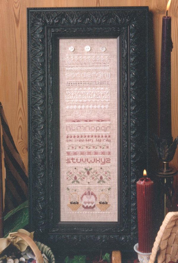 click here to view larger image of Cranberry Pinafore (counted cross stitch kit)