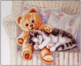 click here to view larger image of Little Friends (counted cross stitch kit)