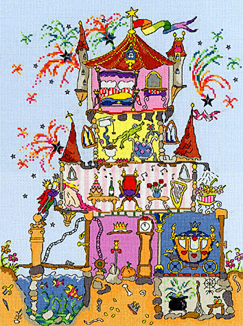click here to view larger image of Cut Thru Princess Palace  - Amanda Loverseed (counted cross stitch kit)