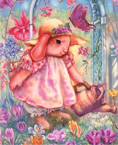 click here to view larger image of Buttercup Bunny - Quick Stitch (chart)