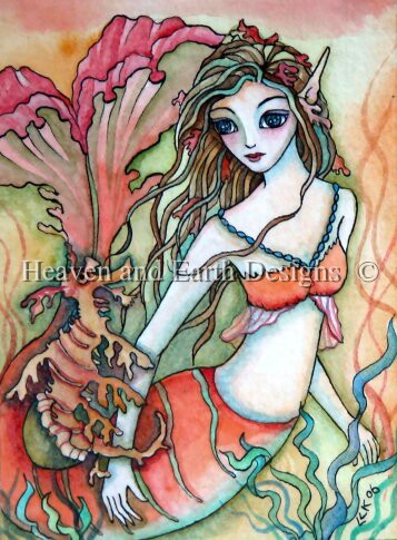 click here to view larger image of Sea Dragon Mermaid - Quick Stitch (chart)