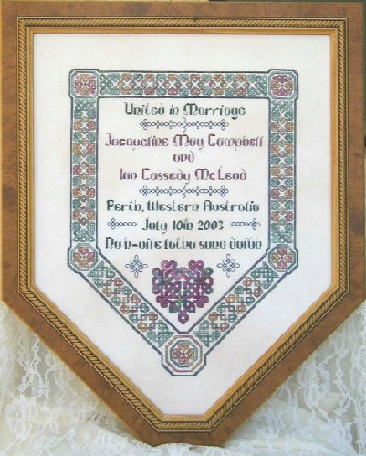 click here to view larger image of Celtic Wedding Sampler (chart)