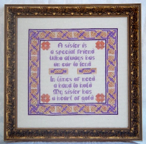 click here to view larger image of Celtic Sister Sampler (chart)