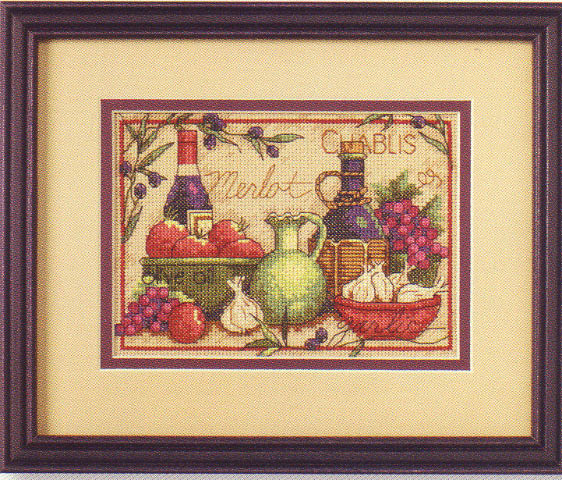 click here to view larger image of Mediterranean Flavors (counted cross stitch kit)