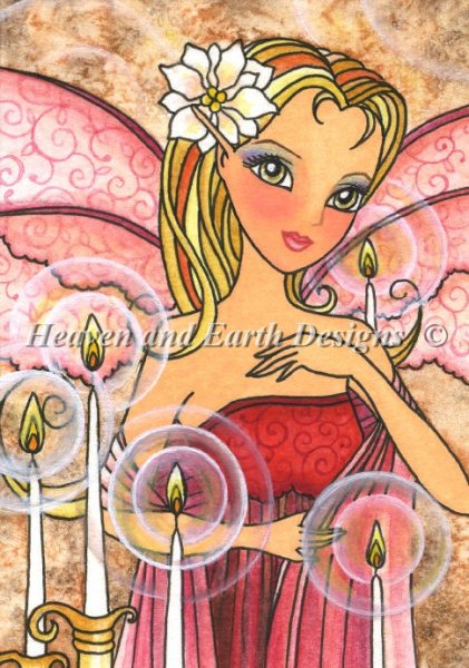 click here to view larger image of Candlelight Fairy - Quick Stitch - Nadia Tate	 (chart)